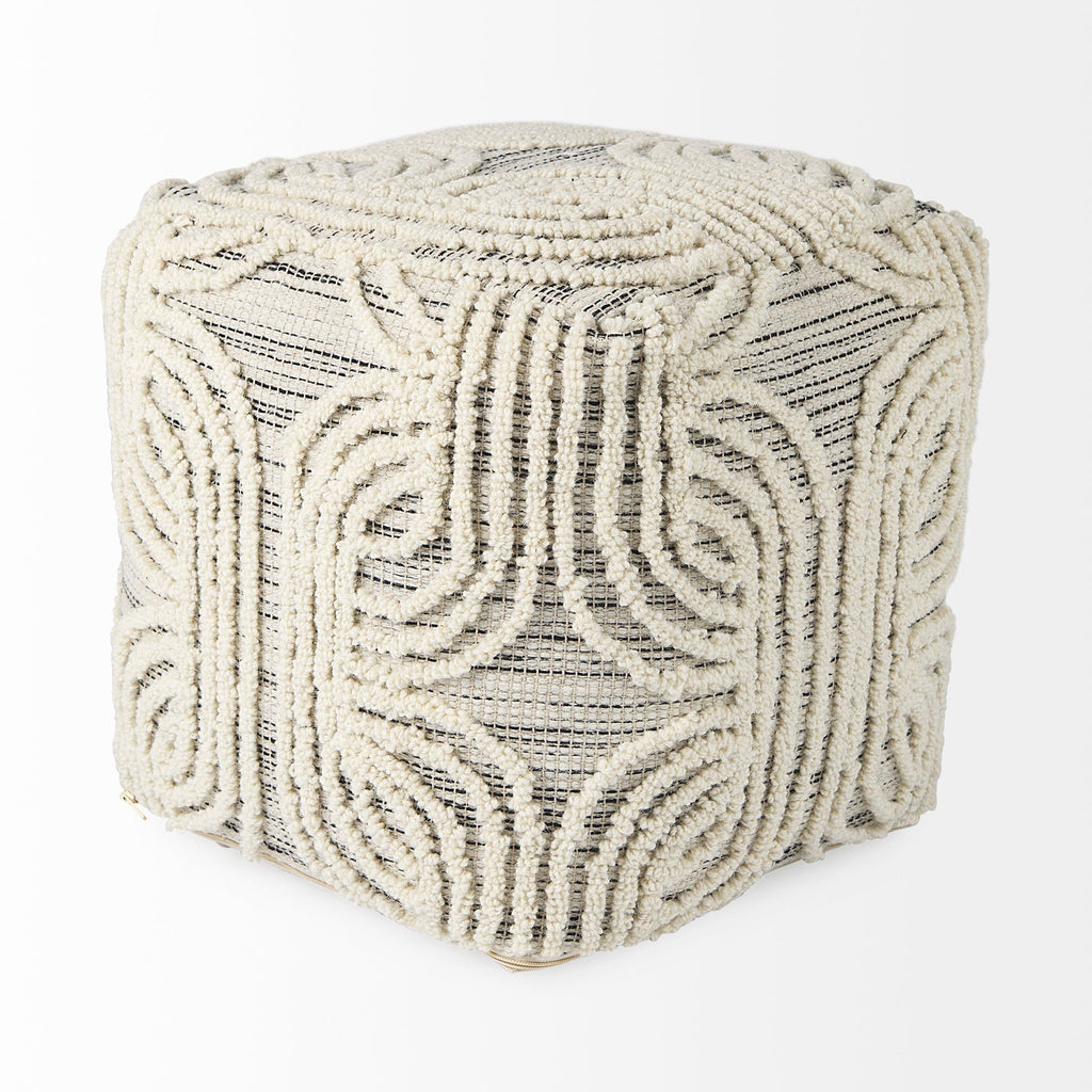 Mercana Amaya 16" x 16" x 16" Pouf