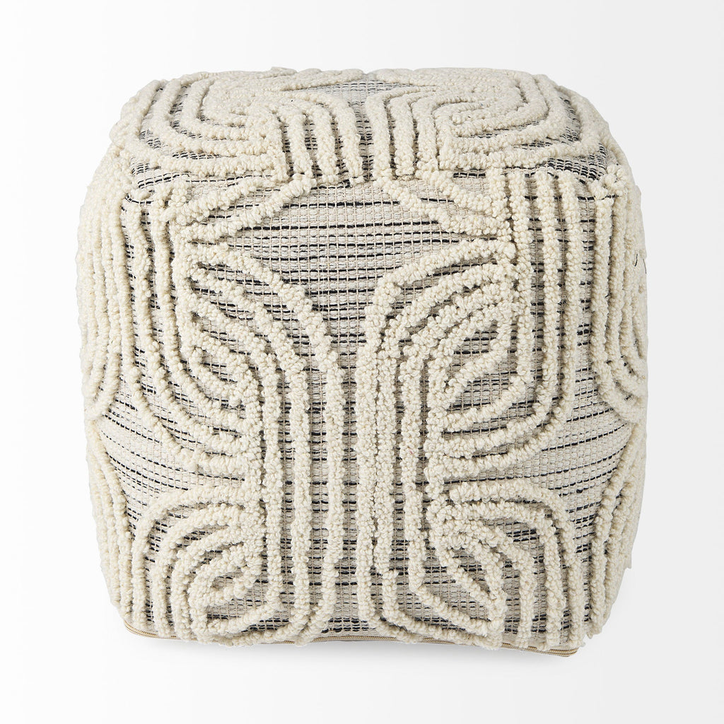 Mercana Amaya 16" x 16" x 16" Pouf