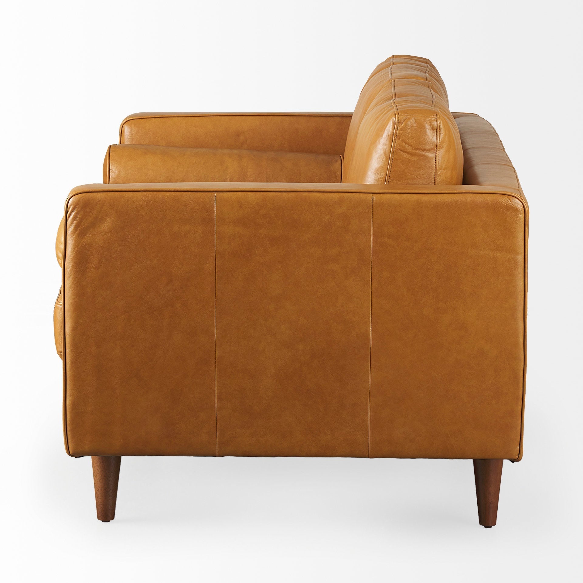 Mercana Svend 65" x 37.8" x 34.7" Genuine Leather Love Seat