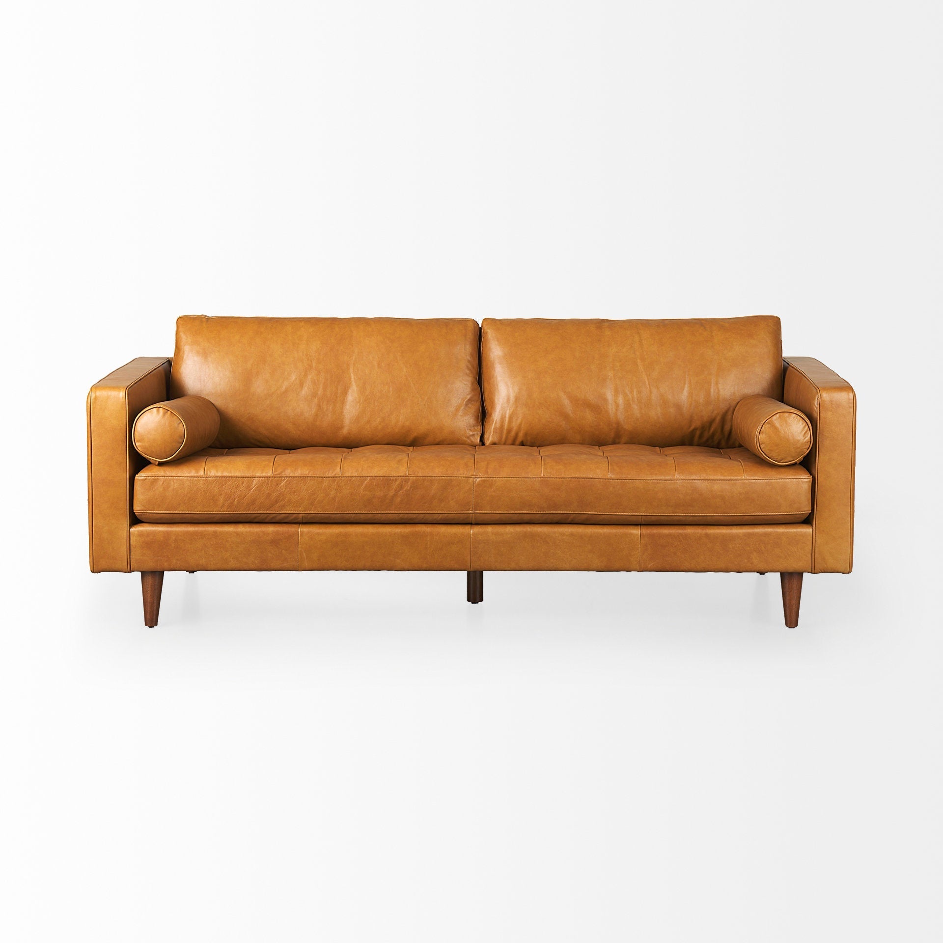 Mercana Svend 87.8" x 37.8" x 34.6" Genuine Leather Standard Sofa