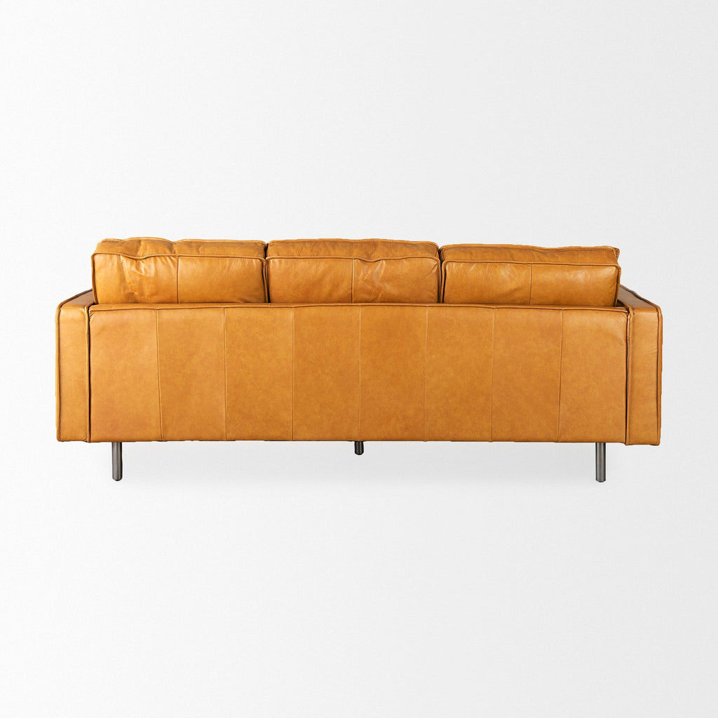 Mercana D'Arcy 88.2" x 36.6" x 33.9" Genuine Leather Standard Sofa