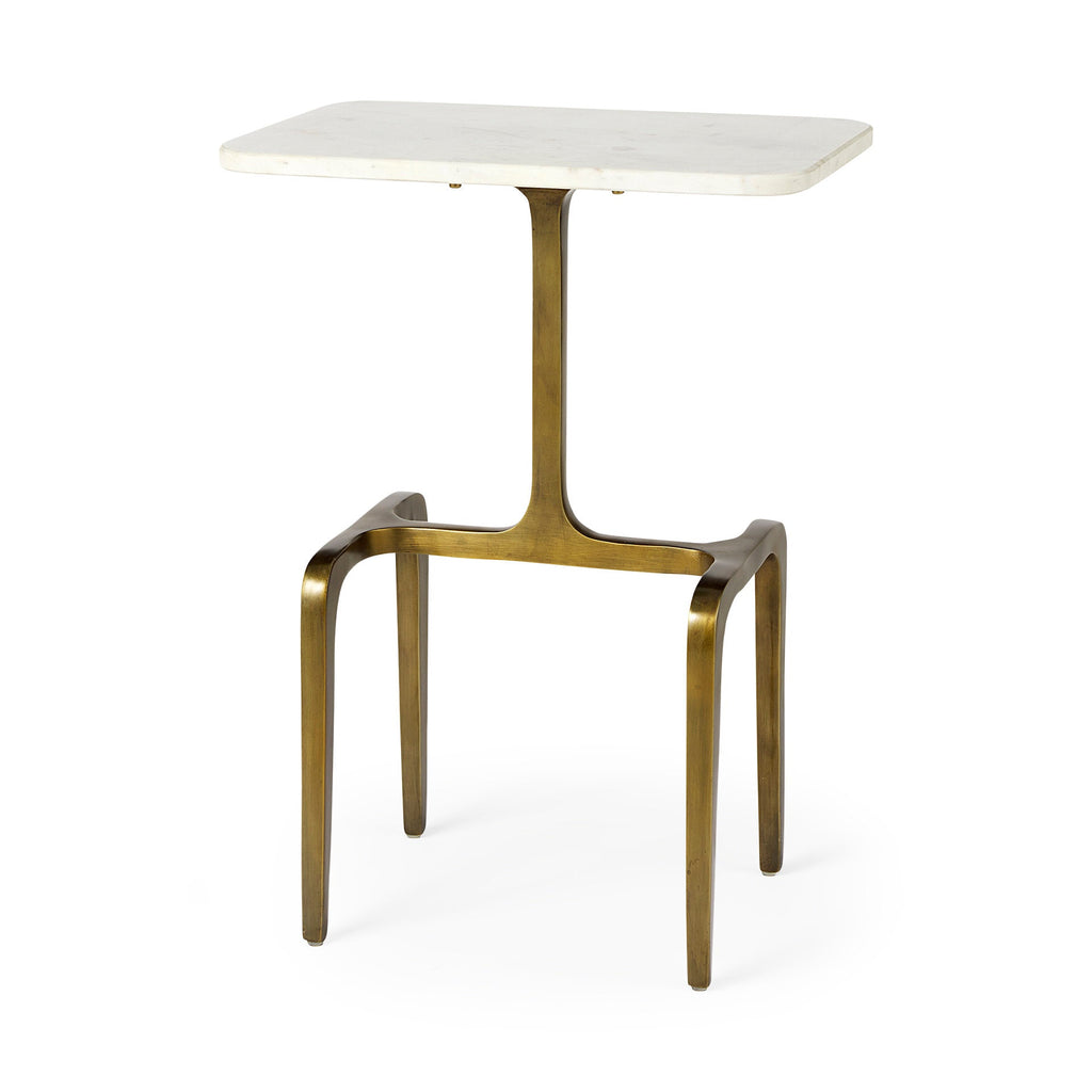 Mercana Preston 17.3" x 11.3" x 22.8" Metal Side Table