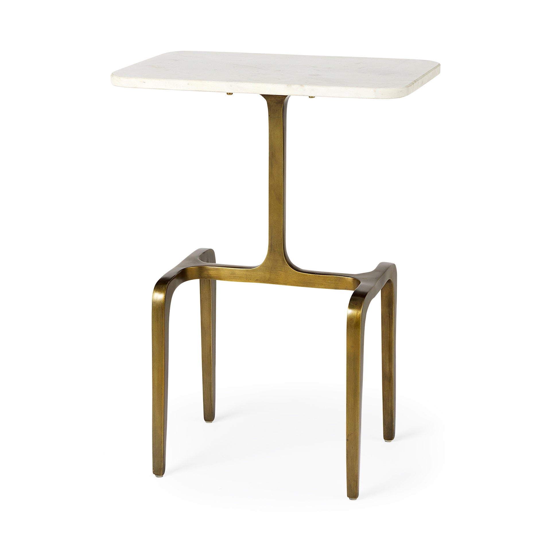 Mercana Preston 17.3" x 11.3" x 22.8" Metal Side Table