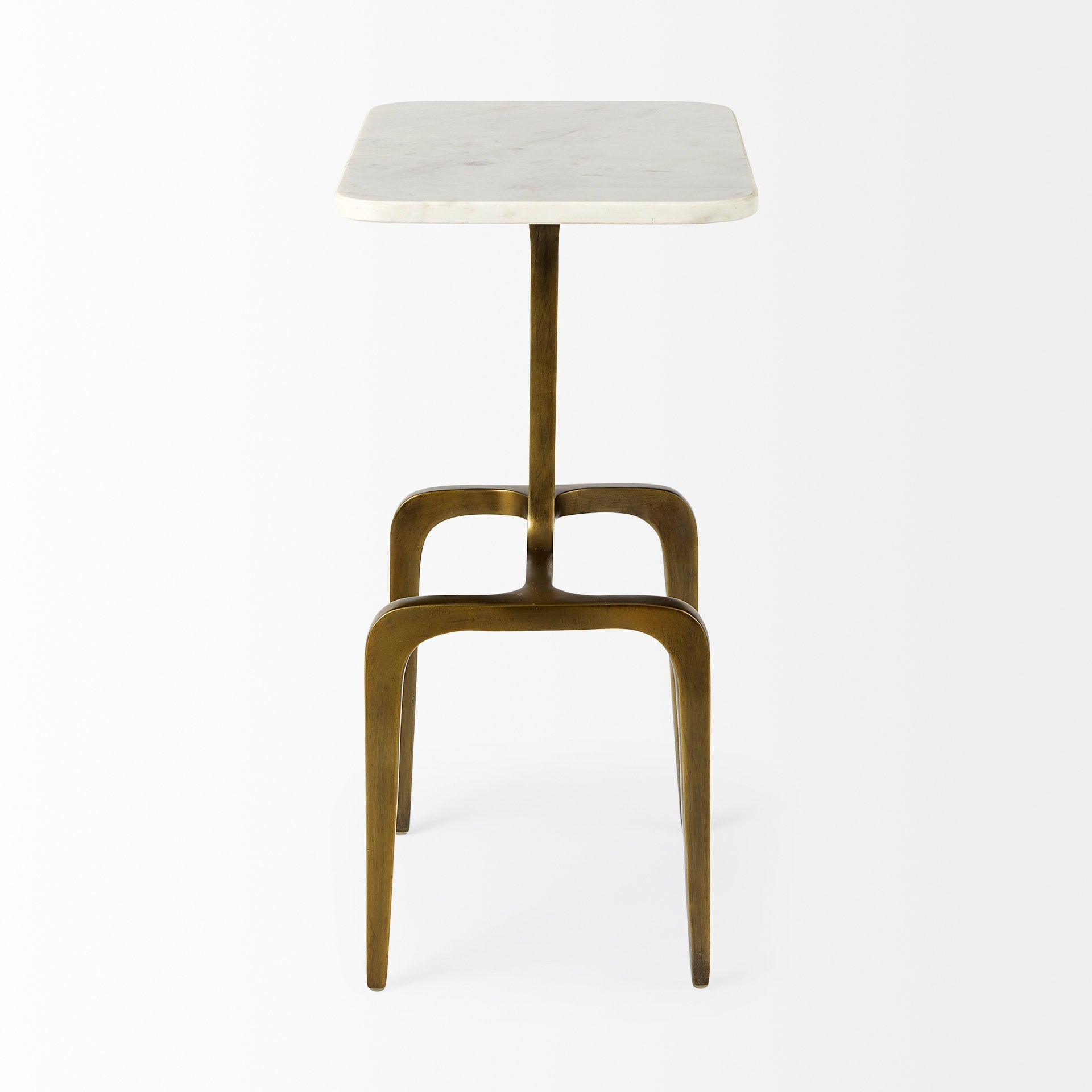 Mercana Preston 17.3" x 11.3" x 22.8" Metal Side Table