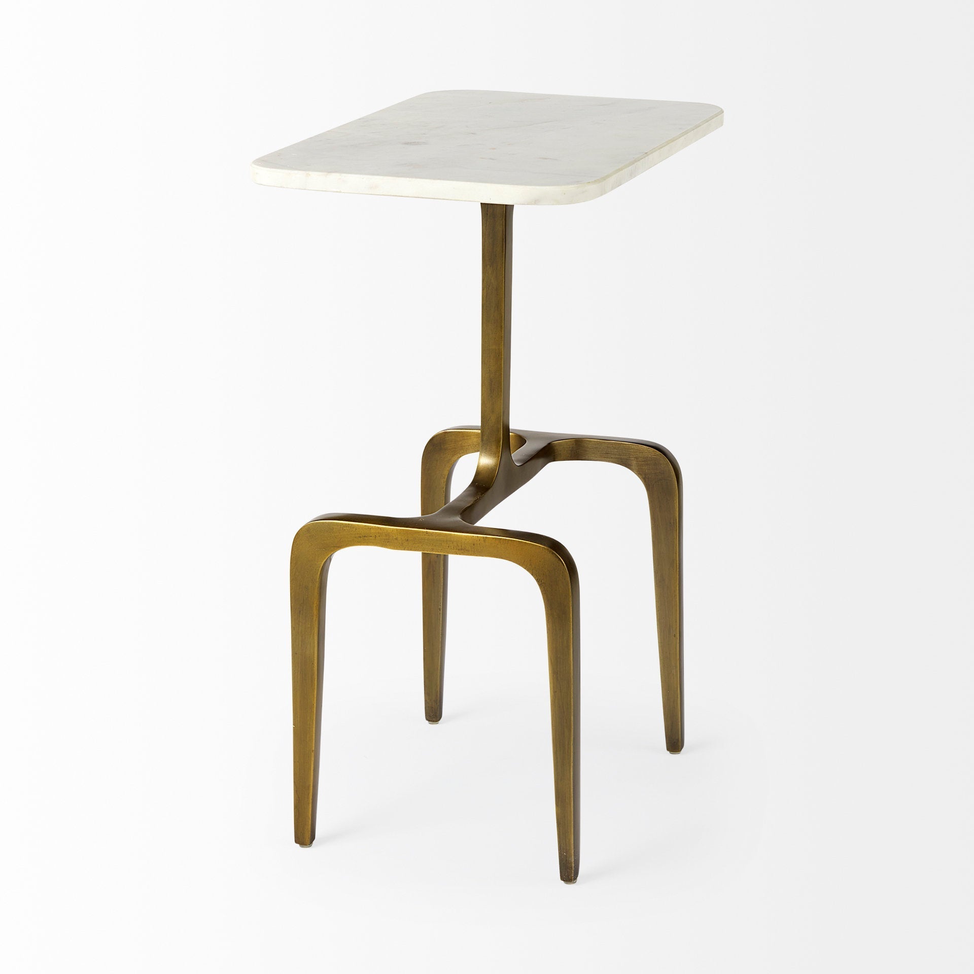 Mercana Preston 17.3" x 11.3" x 22.8" Metal Side Table
