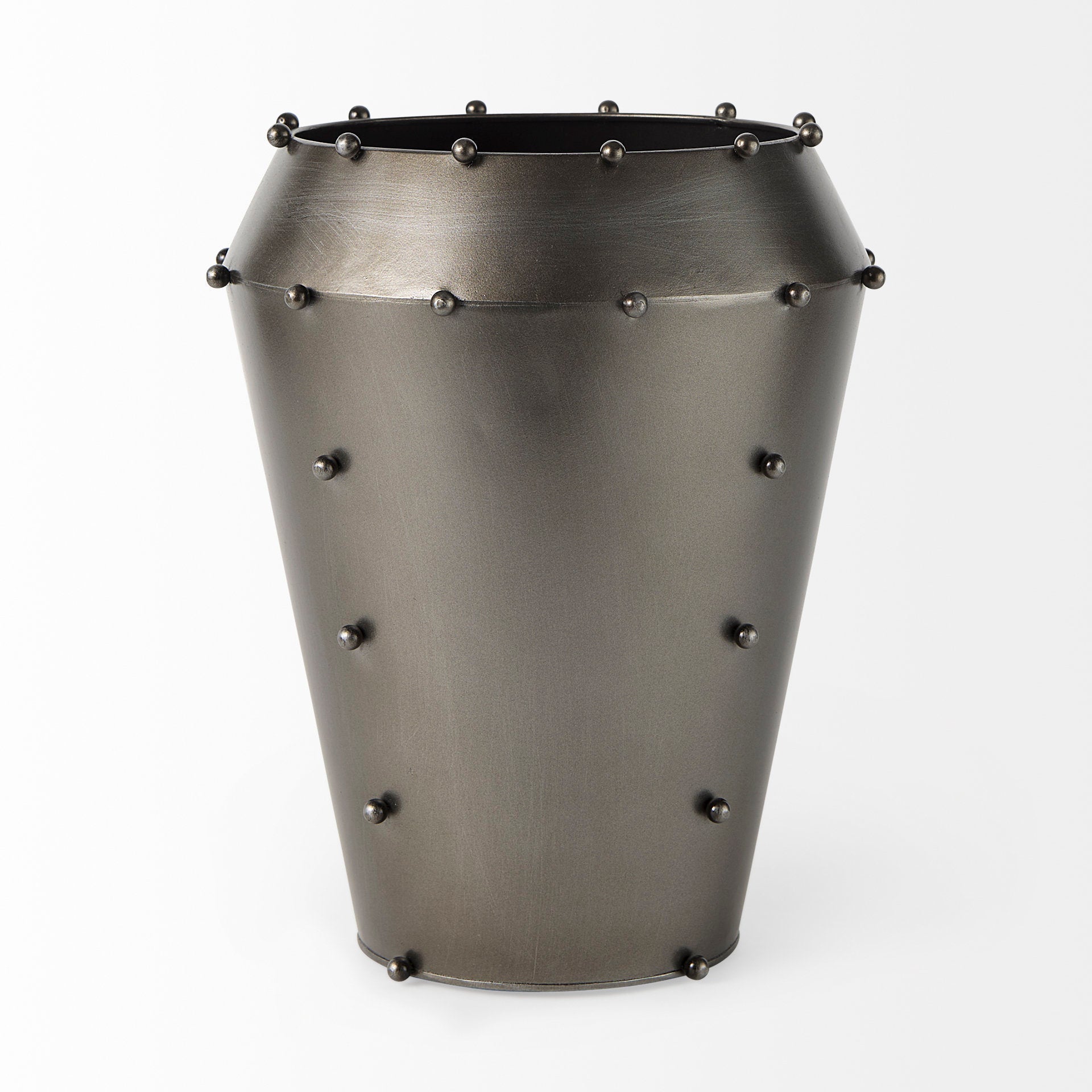 Mercana Elio 9.8" x 9.8" x 12.2" Metal Vase