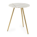 Mercana Vivienne 18" x 18" x 23" Marble Side Table