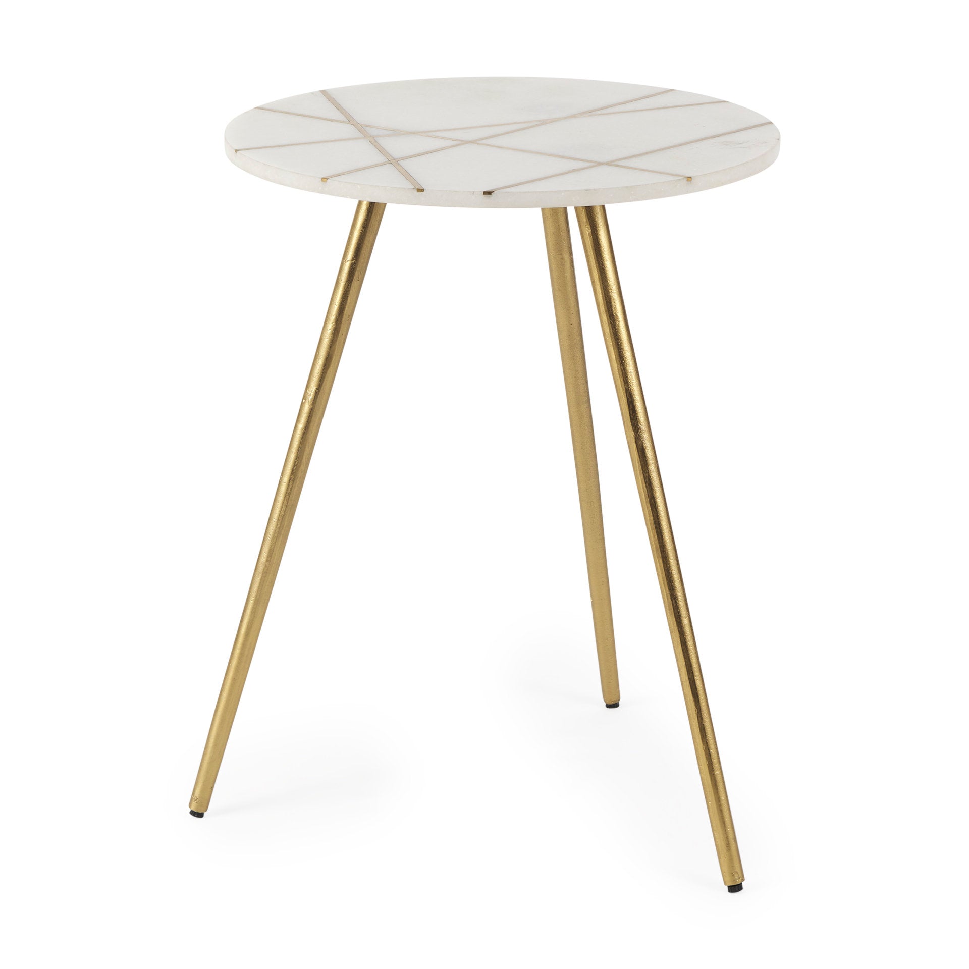 Mercana Vivienne 18" x 18" x 23" Marble Side Table
