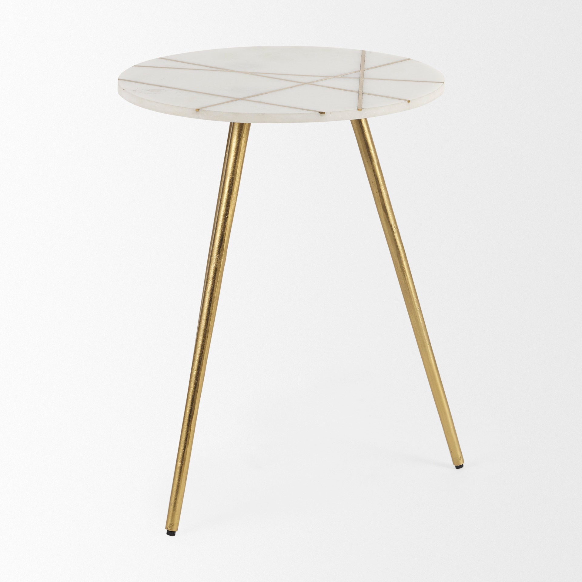 Mercana Vivienne 18" x 18" x 23" Marble Side Table