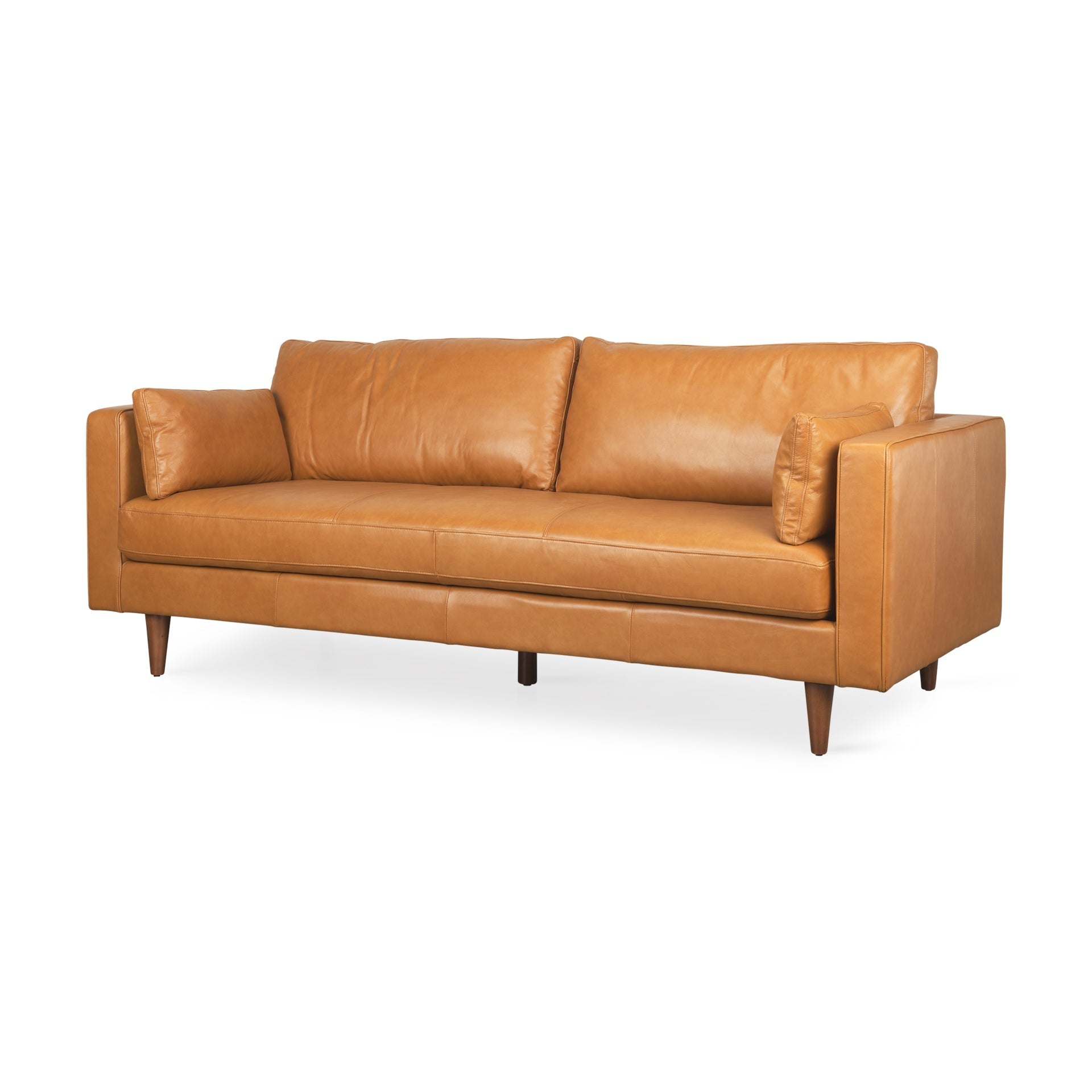 Mercana Elton 87.8" x 37.8" x 34.6" Genuine Leather Standard Sofa