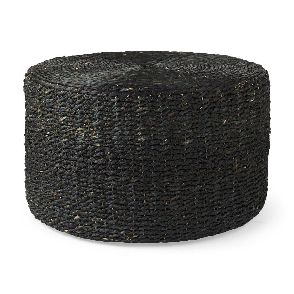 Mercana Dina 29.5" x 29.5" x 15.7" Water Hyacinth Pouf