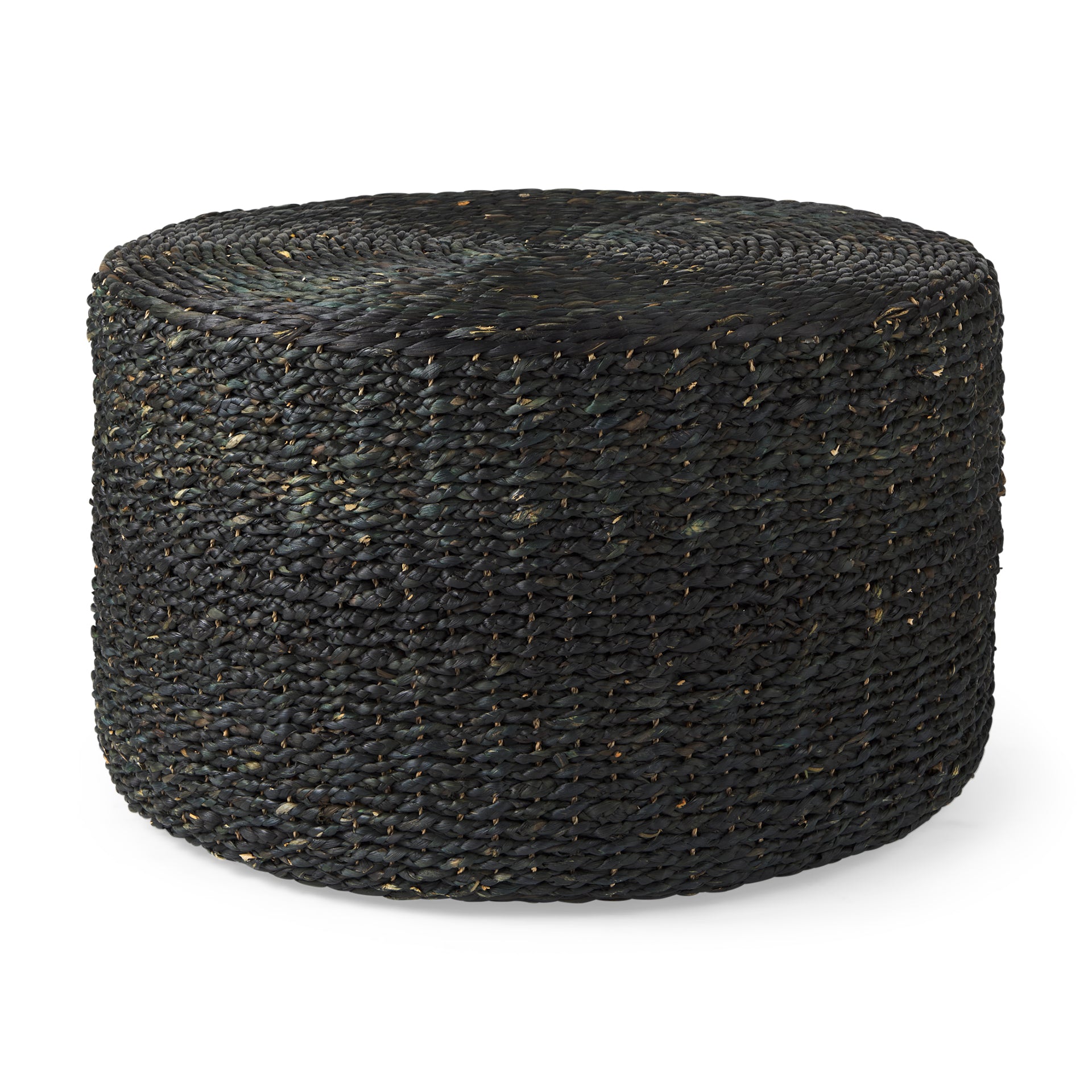 Mercana Dina 29.5" x 29.5" x 15.7" Water Hyacinth Pouf
