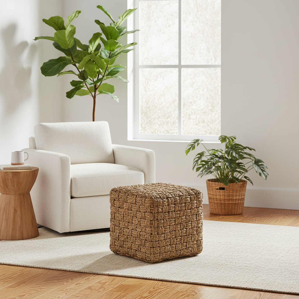 Mercana Adele 17.7" x 17.7" x 17.7" Pouf
