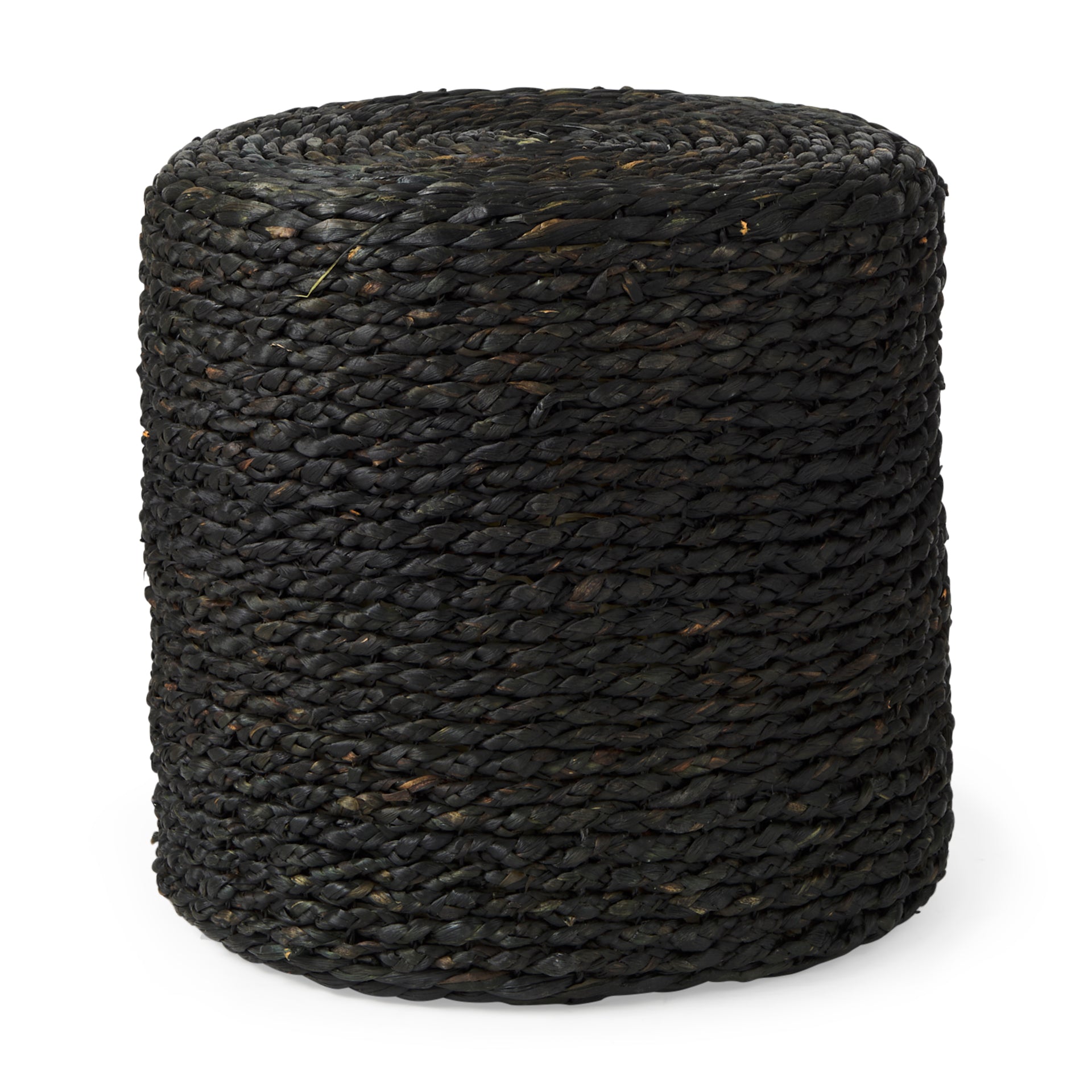 Mercana Dina 17.7" x 17.7" x 17.7" Water Hyacinth Pouf