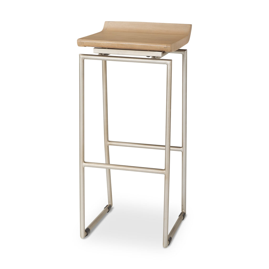 Mercana Givens 14" x 15.5" x 32" Metal Bar Stool