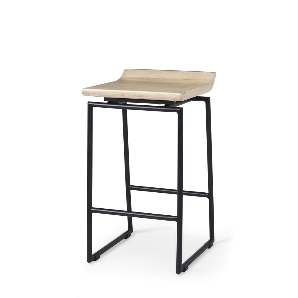 Mercana Givens 14" x 15.5" x 26" Metal Bar Stool