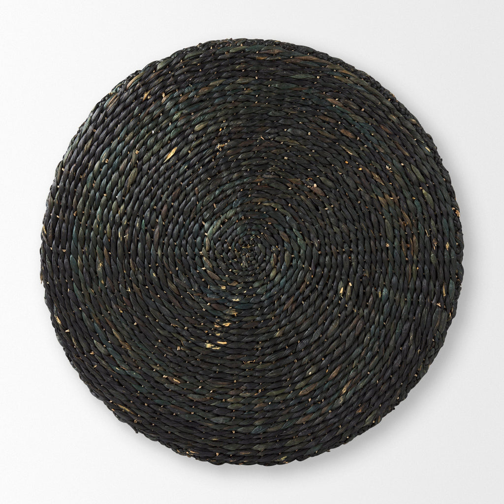Mercana Dina 29.5" x 29.5" x 15.7" Water Hyacinth Pouf