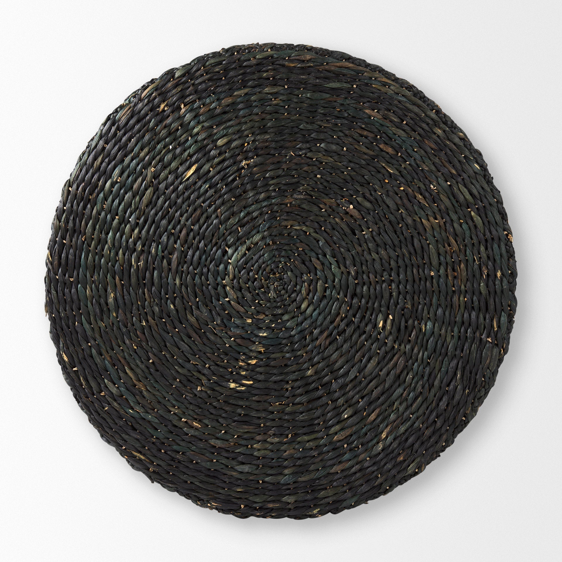 Mercana Dina 29.5" x 29.5" x 15.7" Water Hyacinth Pouf