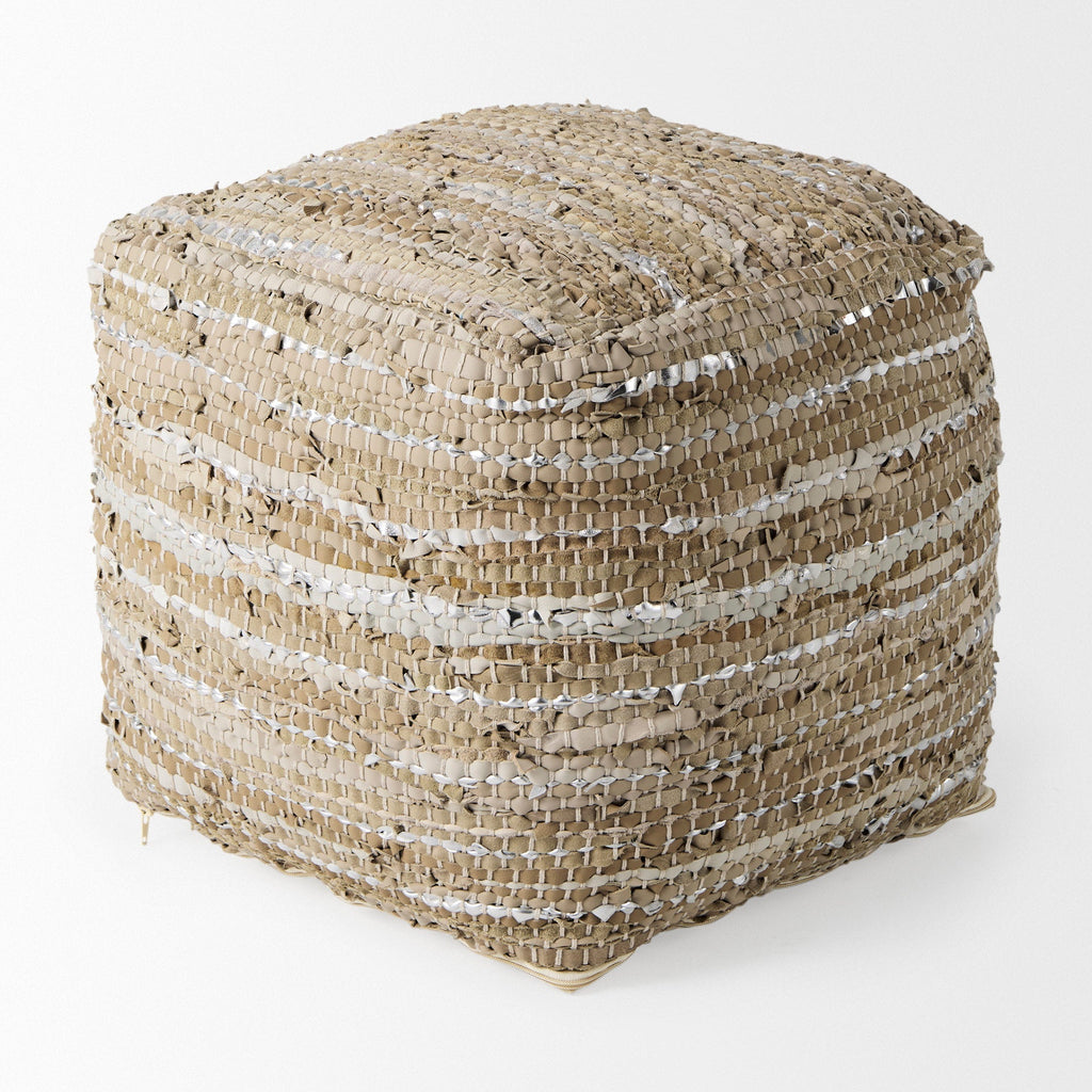 Mercana Aadhya 16" x 16" x 16" Pouf