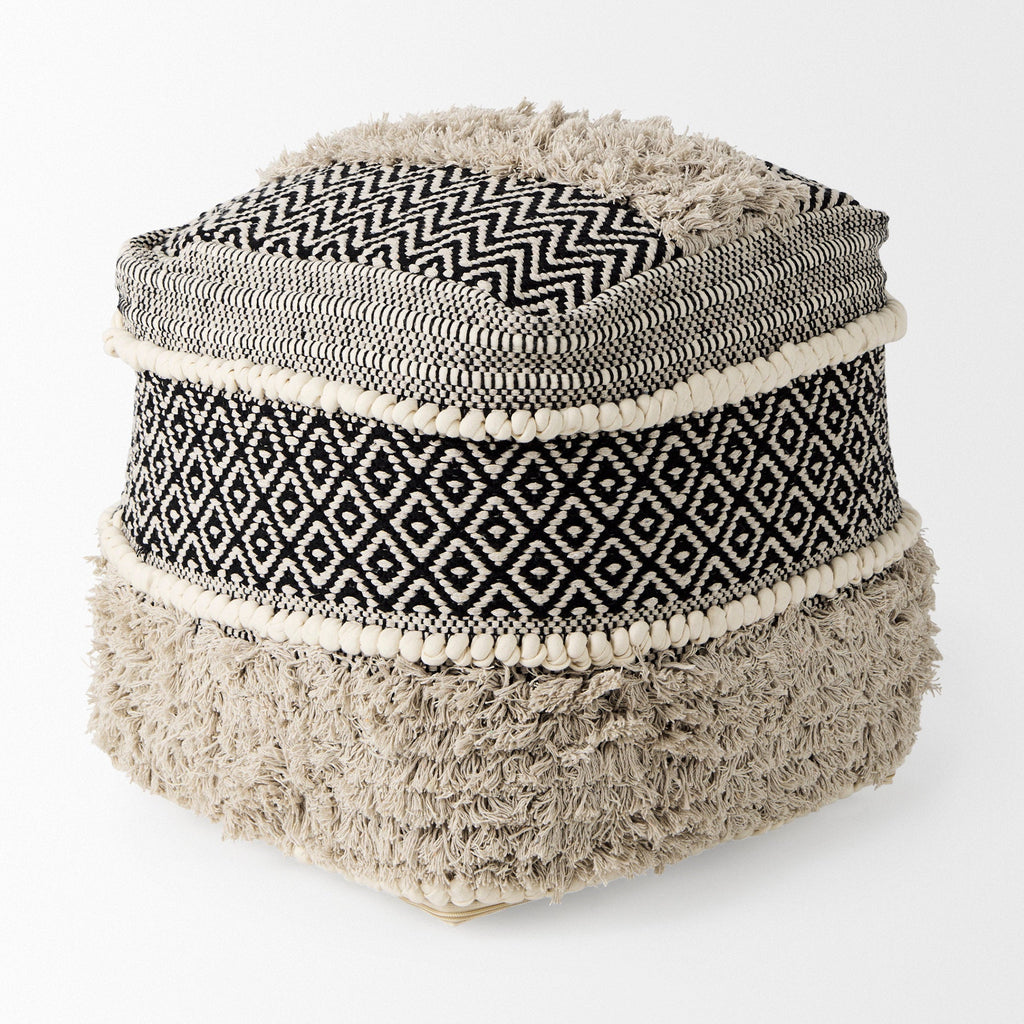 Mercana Darika 16" x 16" x 16" Pouf