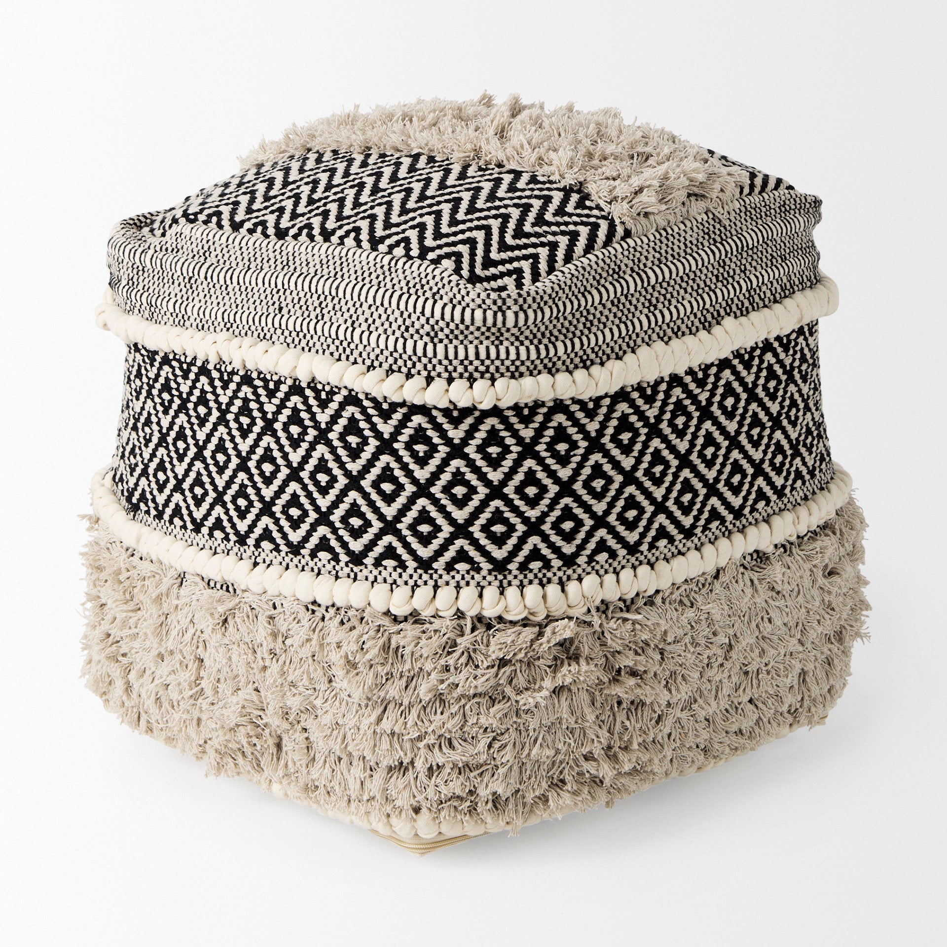 Mercana Darika 16" x 16" x 16" Pouf