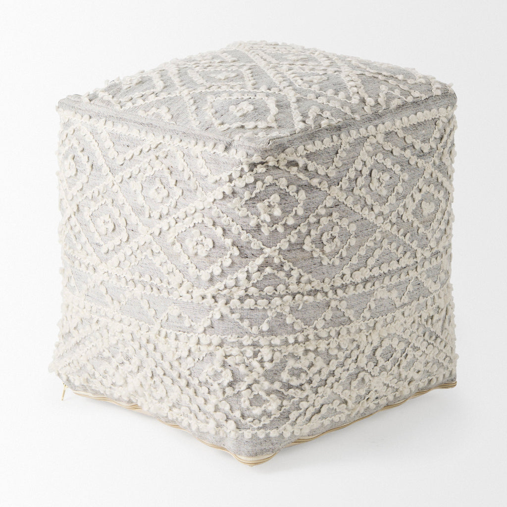 Mercana Farida 16" x 16" x 16" Pouf