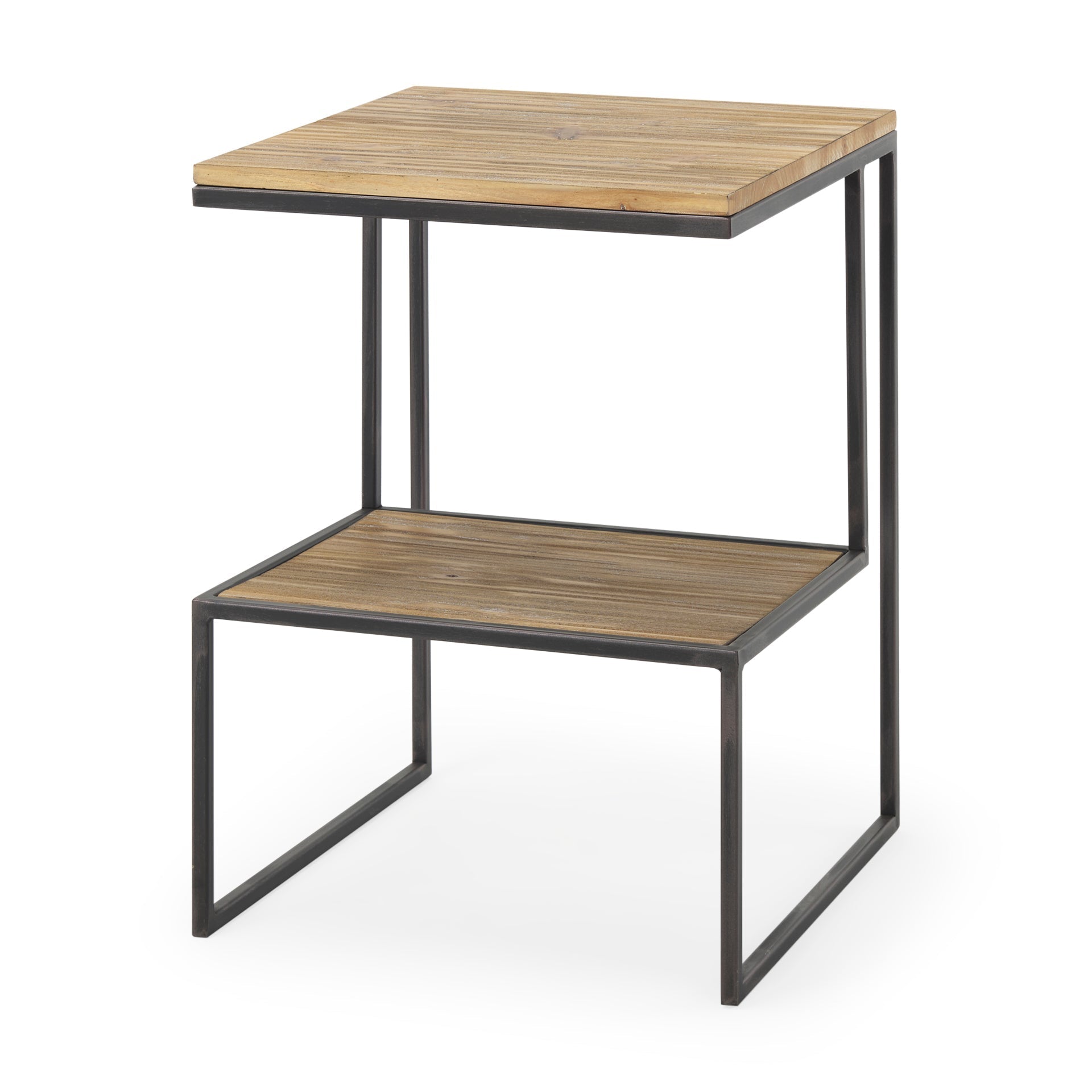 Mercana Ronin 16.1" x 16.1" x 21.1" Solid Wood Side Table