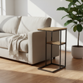 Mercana Ronin 18.5" x 11.4" x 25.2" Solid Wood Side Table