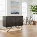 Mercana Darwin 40" x 17.5" x 30" Solid Wood Accent Cabinet