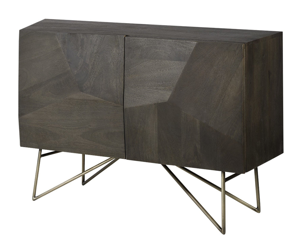 Mercana Darwin 40" x 17.5" x 30" Solid Wood Accent Cabinet