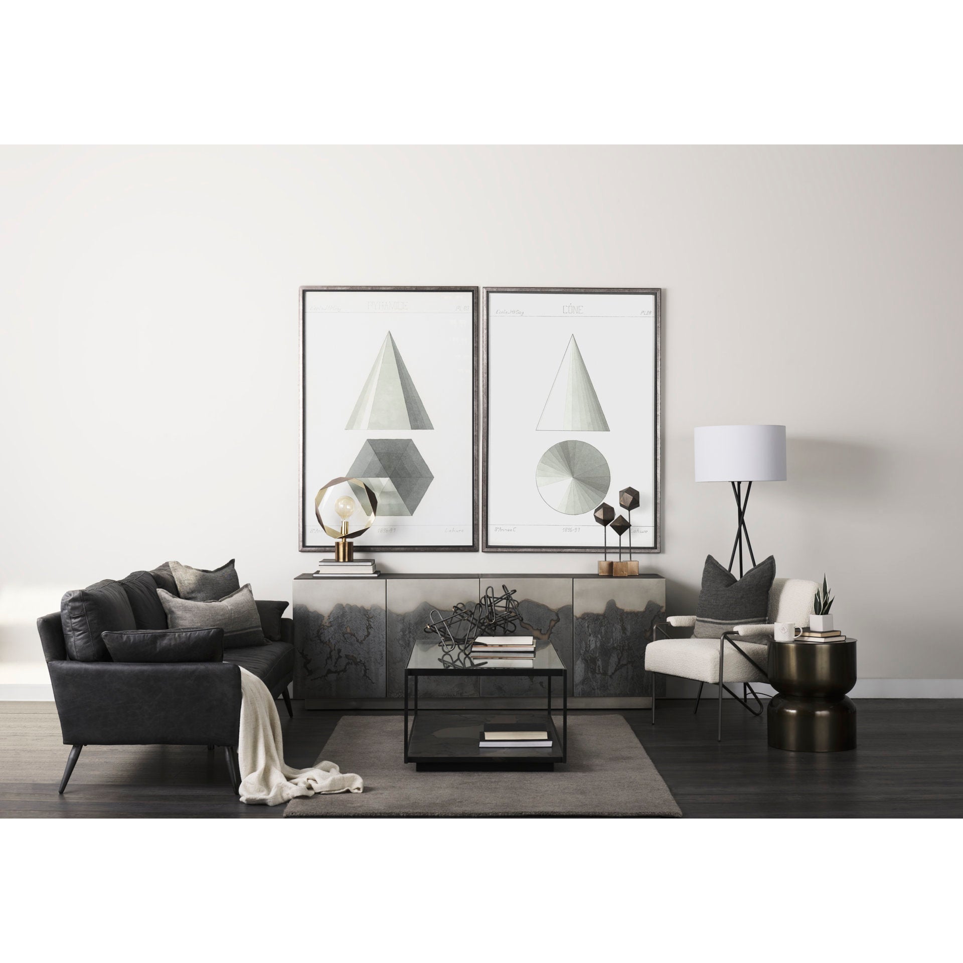 Mercana Shamir 14.5" x 14.5" x 18.7" Table Lamp