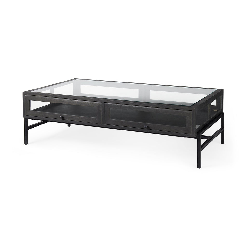 Mercana Arelius 49.5" x 28" x 15" Solid Wood Coffee Table
