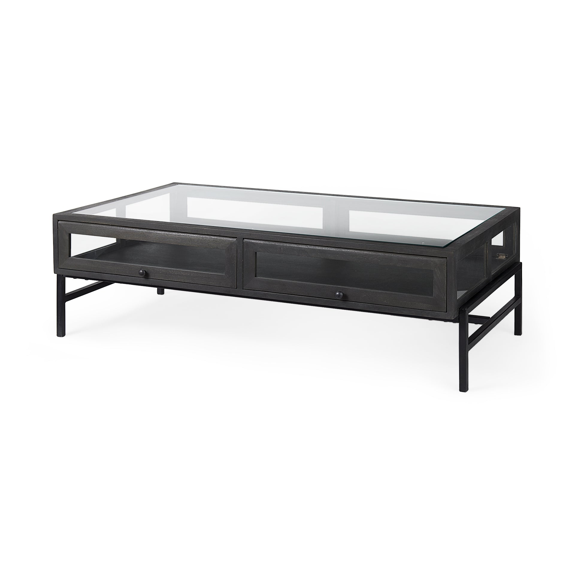 Mercana Arelius 49.5" x 28" x 15" Solid Wood Coffee Table