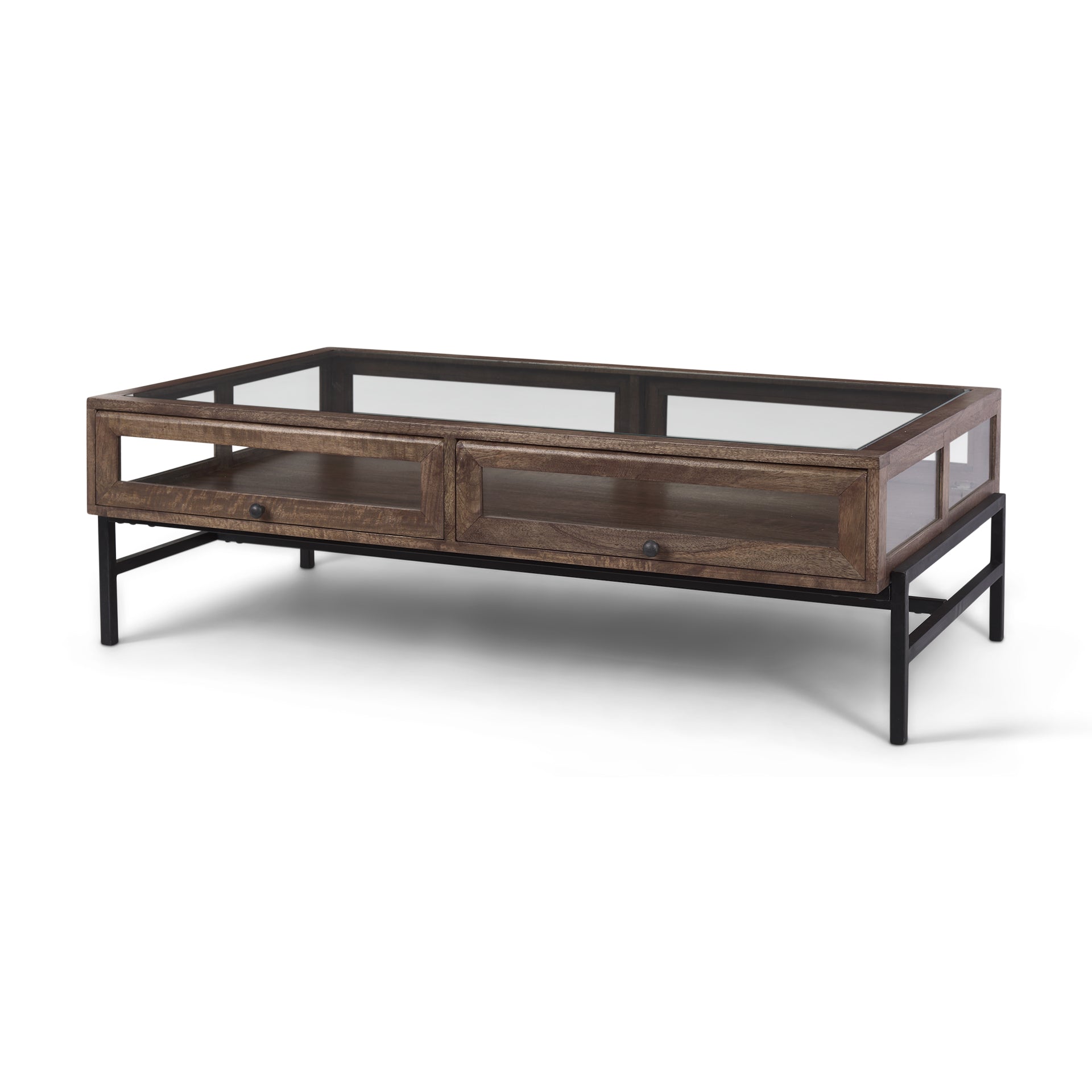 Mercana Arelius 49.5" x 29" x 15" Solid Wood Coffee Table