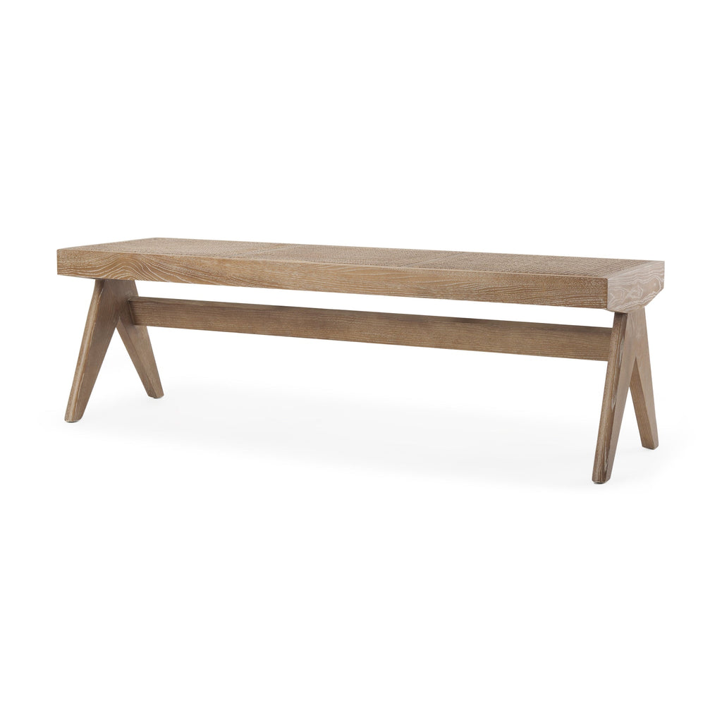 Mercana Arvin 59.1" x 17.7" x 18.1" Solid Wood Bench