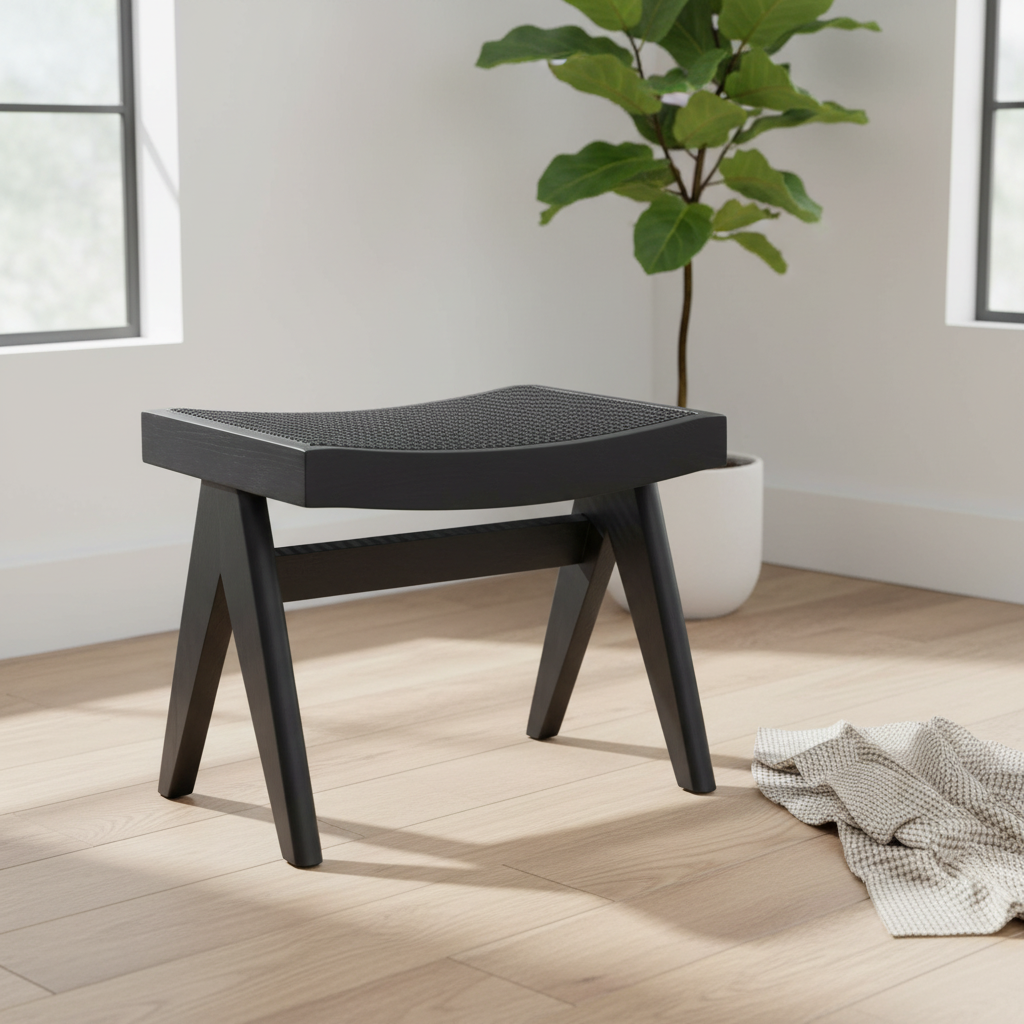 Mercana Arvin 21.7" x 17.7" x 18.1" Solid Wood Bench