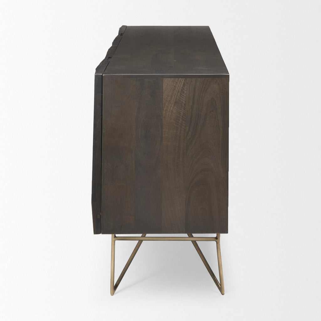 Mercana Darwin 80" x 17.5" x 30" Solid Wood Sideboard