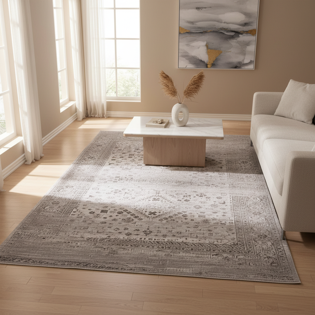 Mercana Kaiya 120" x 96" x 1" Fabric Area Rug
