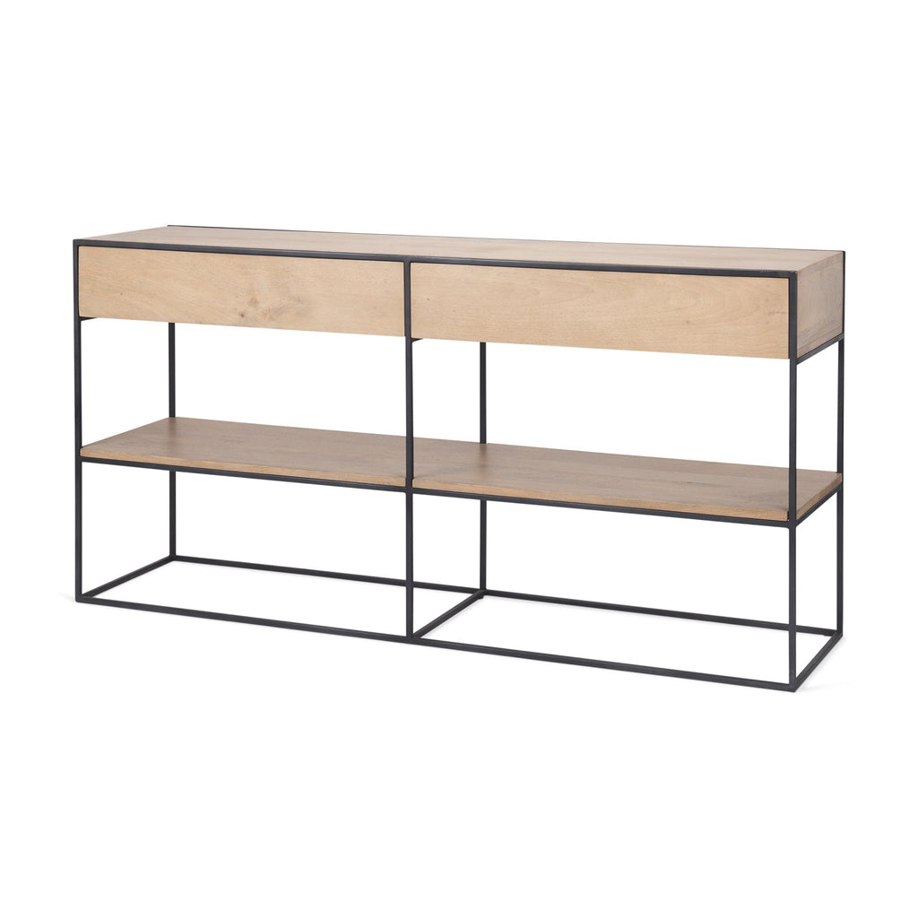 Mercana Morris 63" x 15" x 31" Iron Console Table