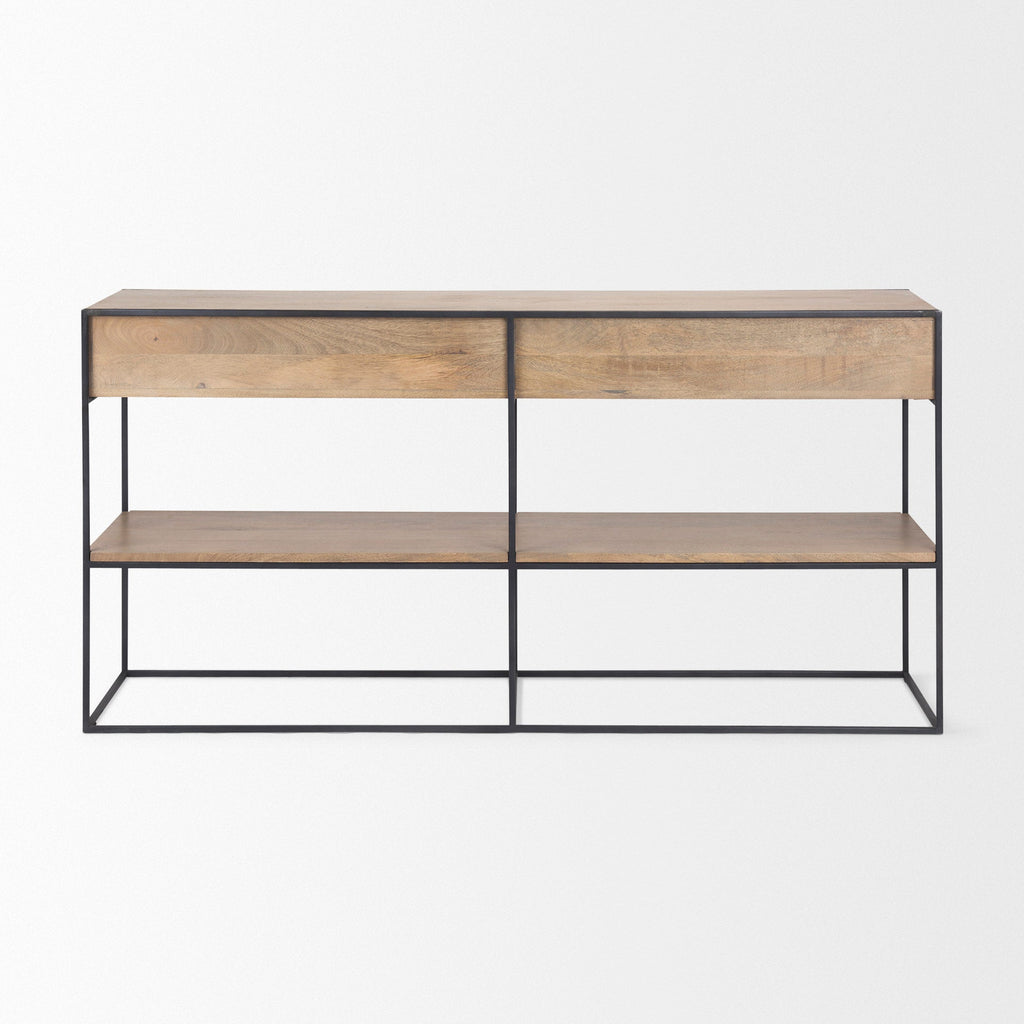 Mercana Morris 63" x 15" x 31" Iron Console Table
