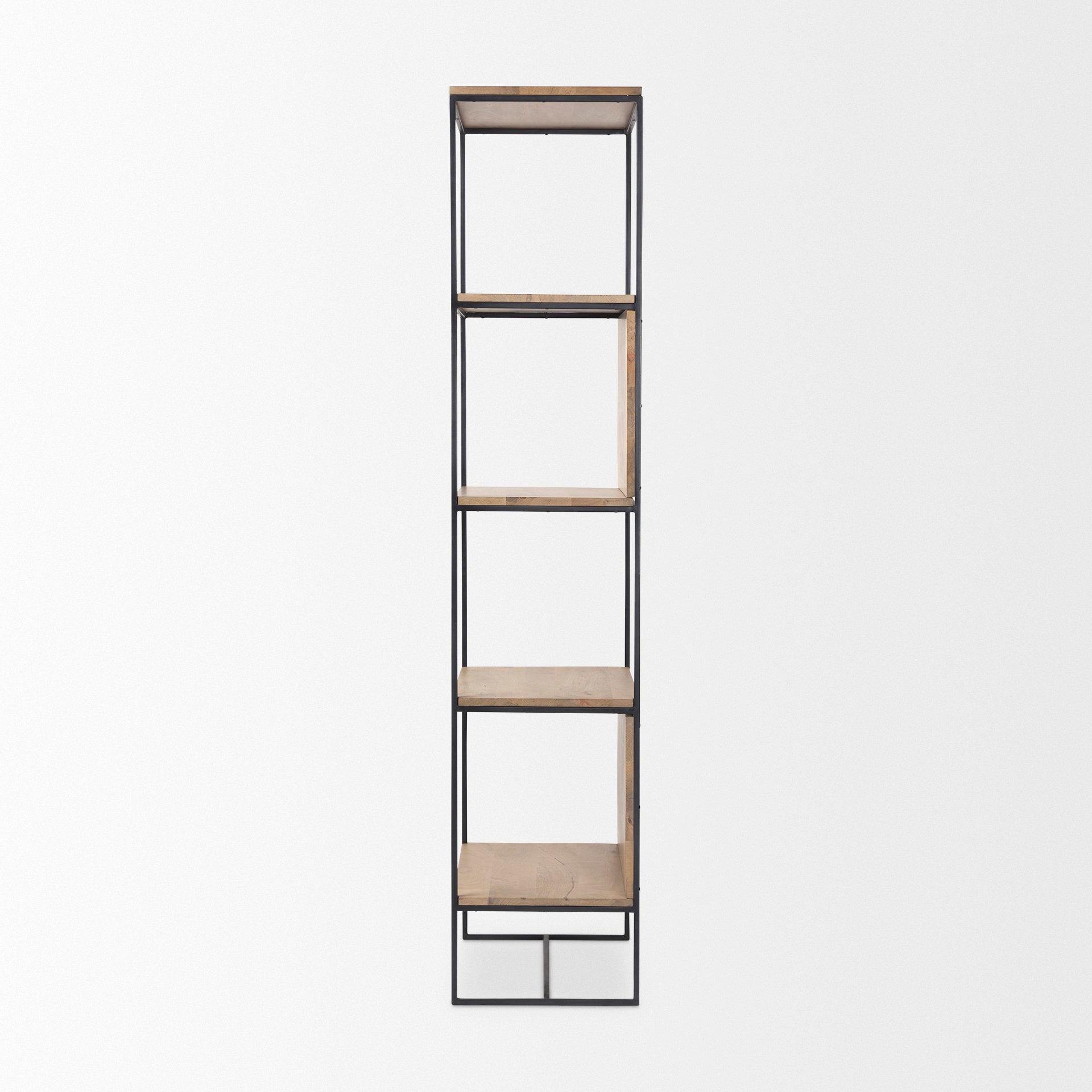 Mercana Morris 19.8" x 15" x 72.5" Solid Wood Wall Shelf