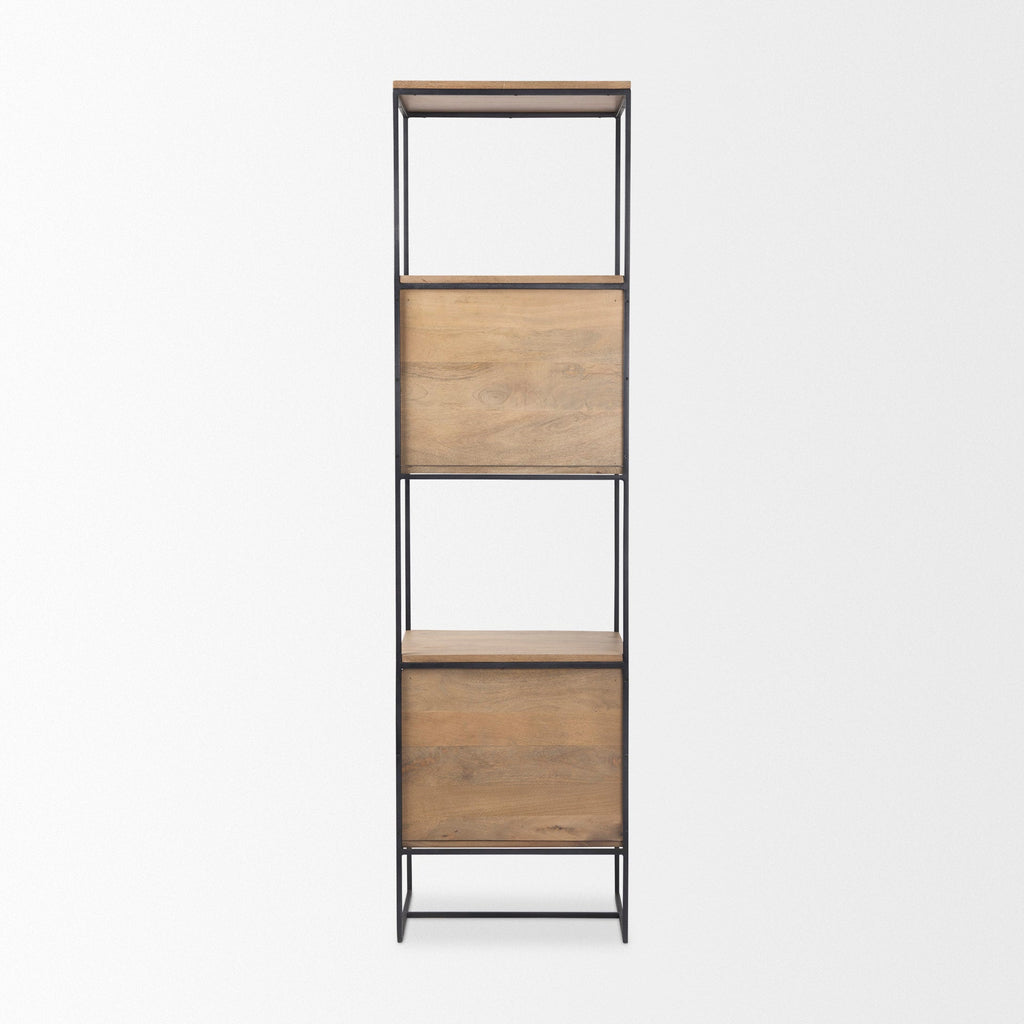 Mercana Morris 19.8" x 15" x 72.5" Solid Wood Wall Shelf