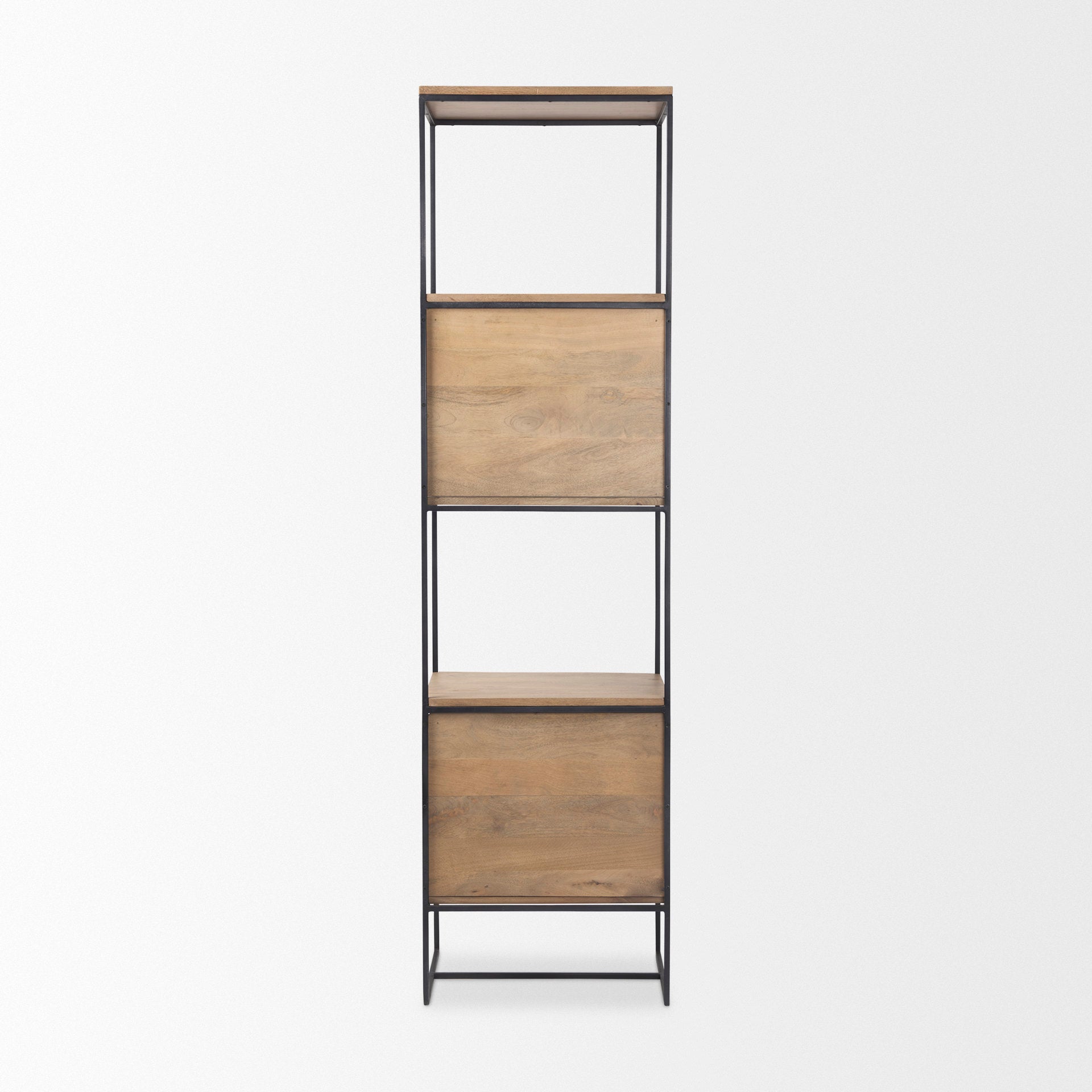 Mercana Morris 19.8" x 15" x 72.5" Solid Wood Wall Shelf