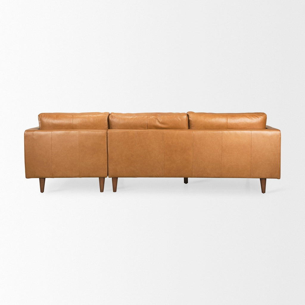 Mercana Elton 68.1" x 34.3" x 111.4" Solid Wood Sectional Sofa