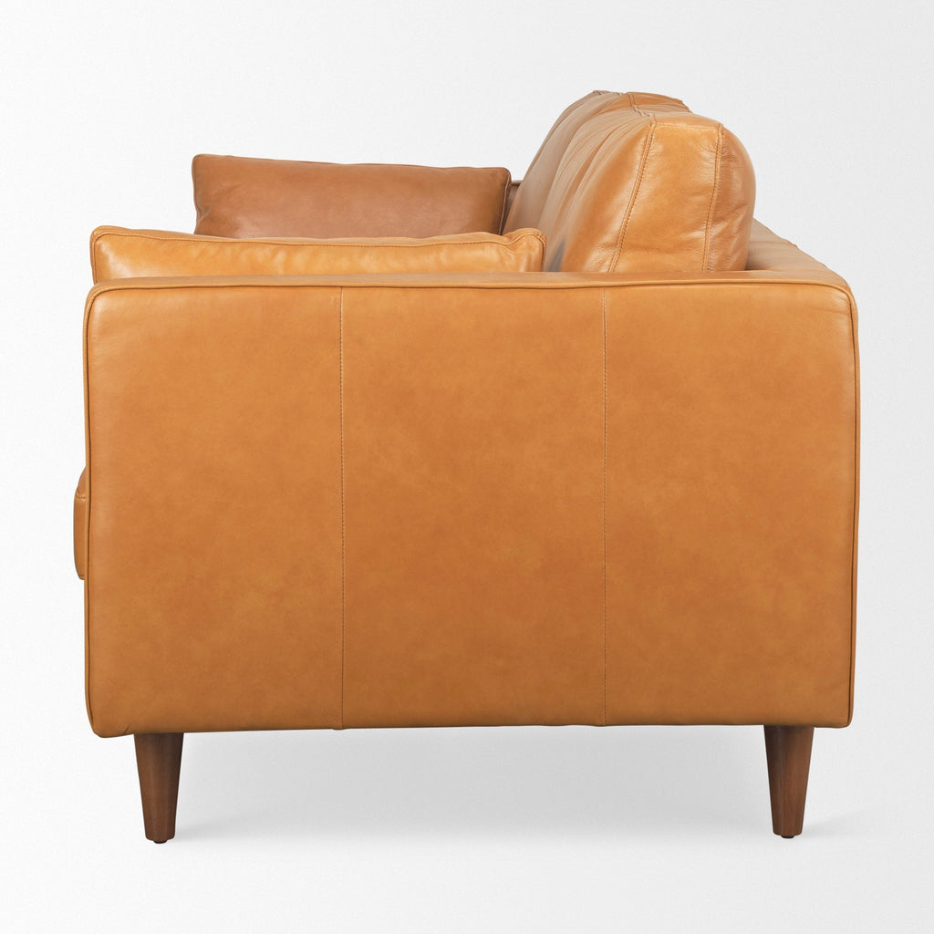 Mercana Elton 87.8" x 37.8" x 34.6" Genuine Leather Standard Sofa