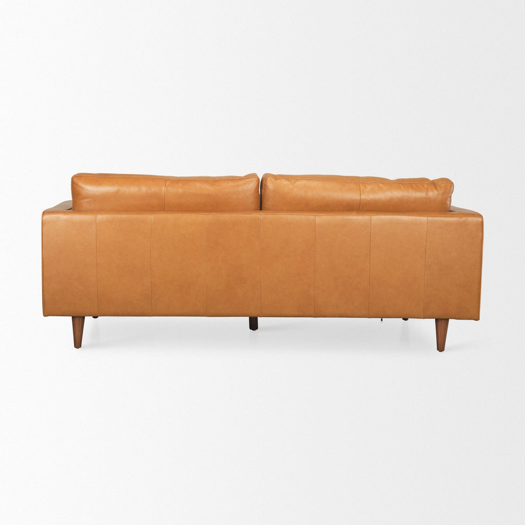 Mercana Elton 87.8" x 37.8" x 34.6" Genuine Leather Standard Sofa