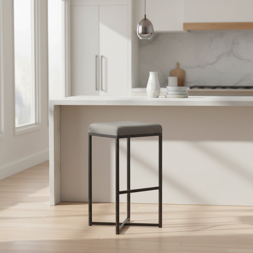 Mercana Frodo 16.5" x 16.5" x 30.3" Fabric Stool