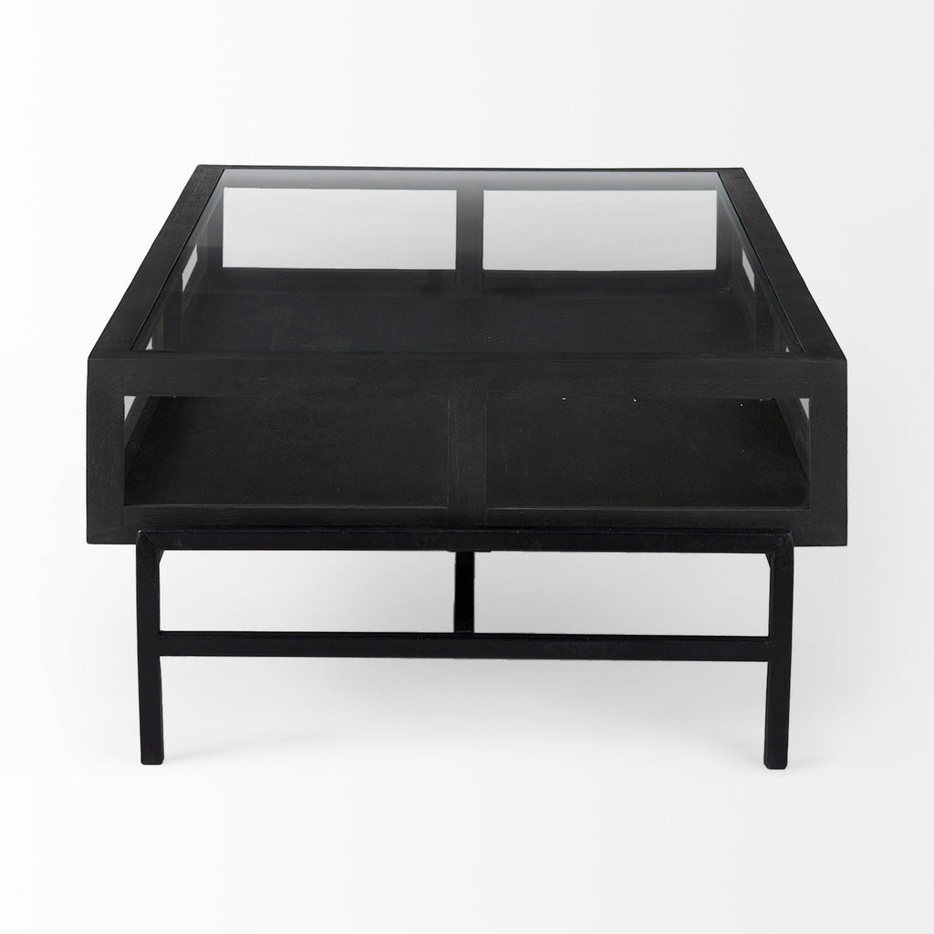 Mercana Arelius 49.5" x 28" x 15" Solid Wood Coffee Table