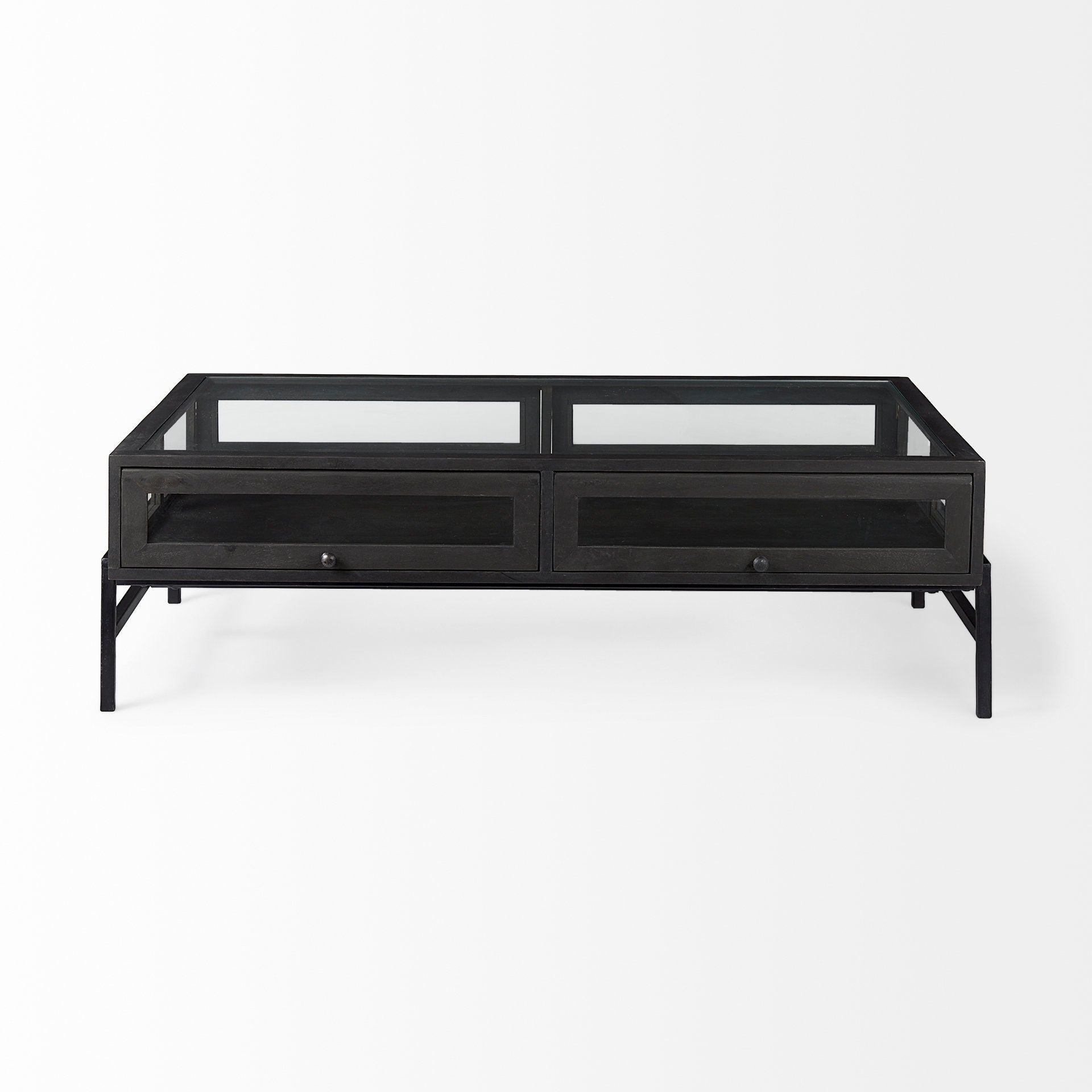 Mercana Arelius 49.5" x 28" x 15" Solid Wood Coffee Table