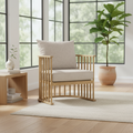 Mercana Kopari 30.1" x 30.5" x 37.2" Solid Wood Side Chair